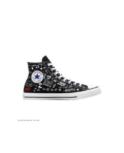 converse "back to school" high x horla of lagos black color way