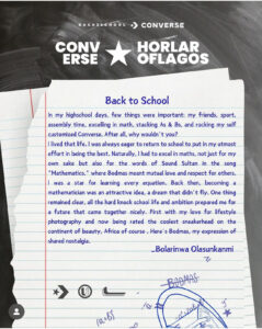 converse "back to school"  x horla of lagos