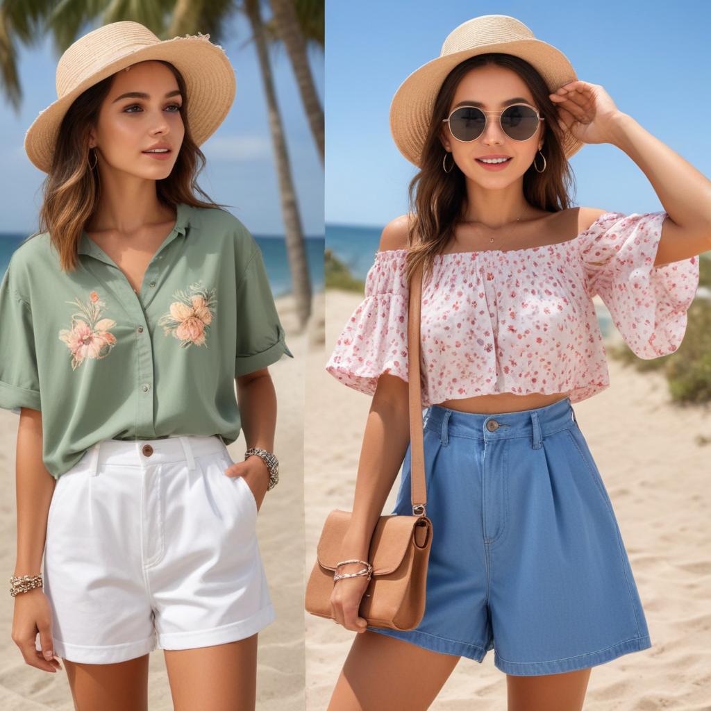 Summer Outfit Ideas Routine for vacation 2024